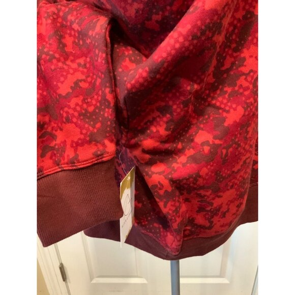 Under Armor Red Rival Fleece Camo Crew Neck Loose Avy Sweatshirt, Size S, NWT! - Picture 6 of 10